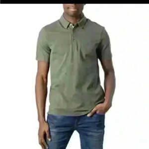 NWT ARMANI EXCHANGE Stretch Polo Shirt Cotton Green size XXL 2X new